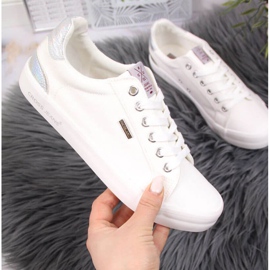 Textile Cross Jeans W JJ2R4038C weiße Turnschuhe silber- 1