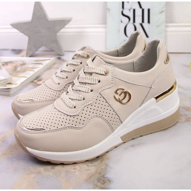 Lederturnschuhe S.Barski W OLI149 beige 2