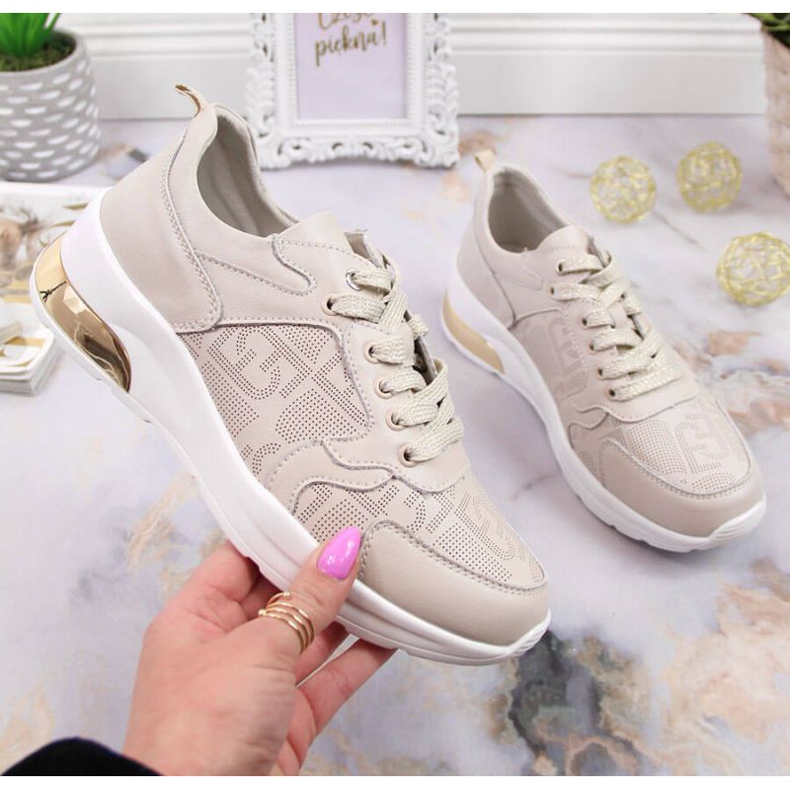 Lederturnschuhe S.Barski W OLI150 beige 1