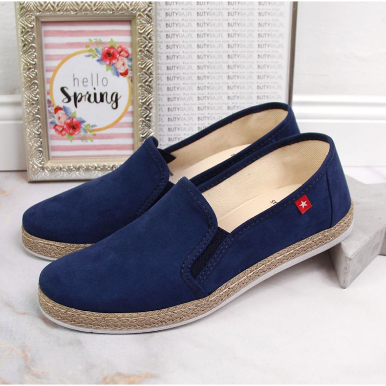 Espadrilles zum Hineinschlüpfen Big Star W JJ276003 marineblau 2