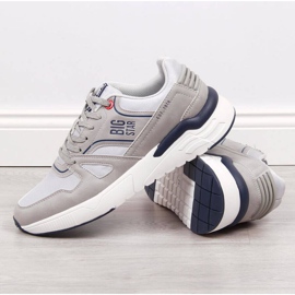 Graue Freizeitsportschuhe Big Star M JJ174276 2