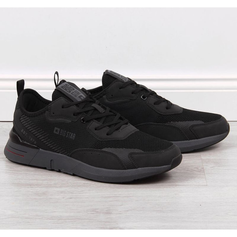Schwarze Freizeitsportschuhe Big Star M JJ174292 1