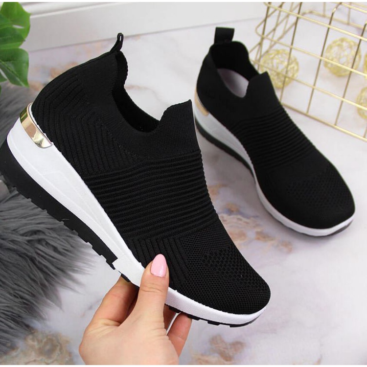 Turnschuhe Socken schlüpfen McKeylor W JAN95B schwarz 1