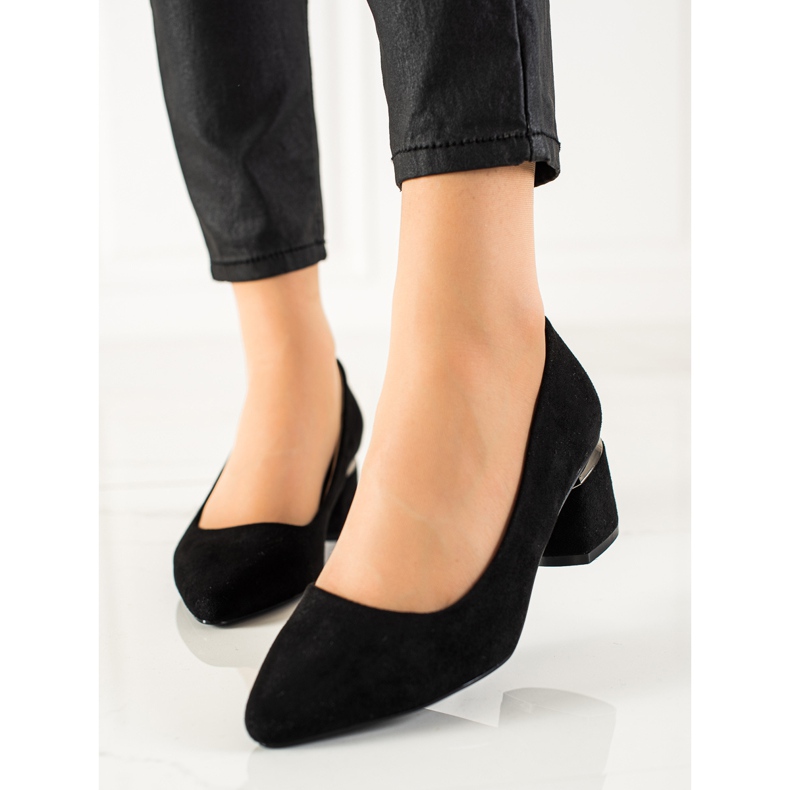 Seastar Wildleder Pumps schwarz 2