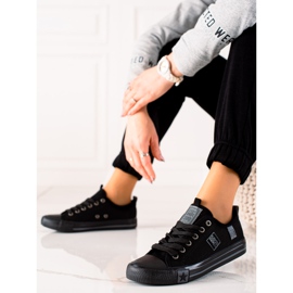 Damen Big Star Turnschuhe JJ274257 schwarz 2