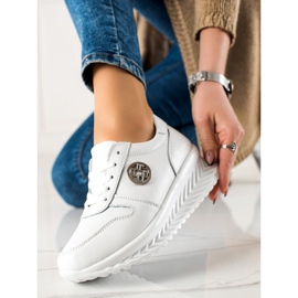 Filippo Klassische Ledersneaker weiß 2