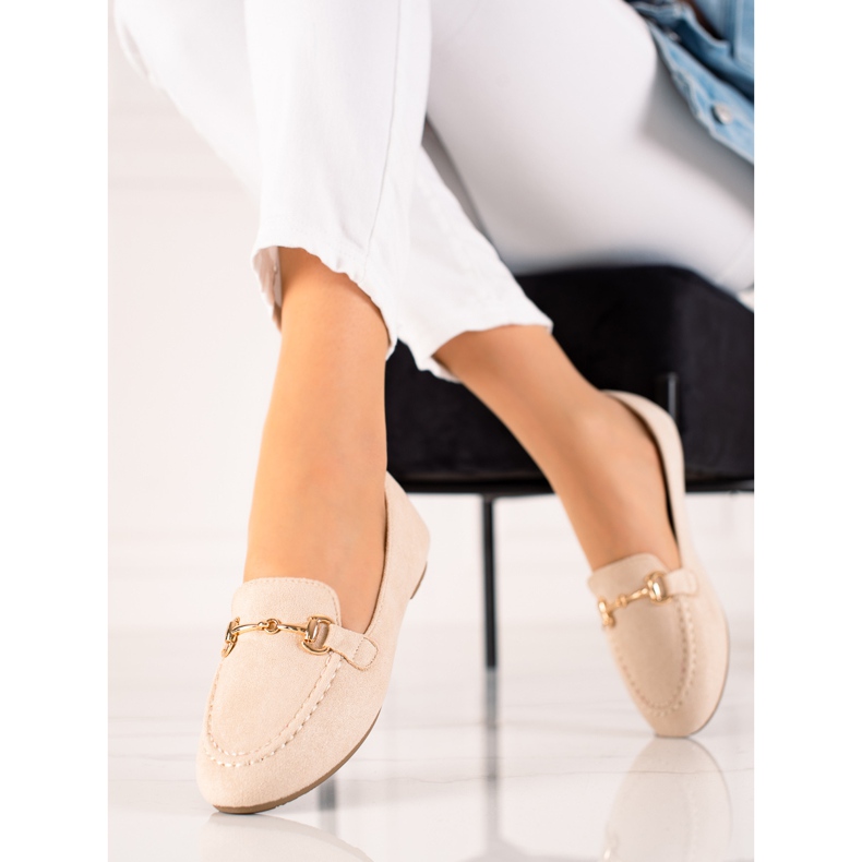 Beige stylische VINCEZA-Loafer 2
