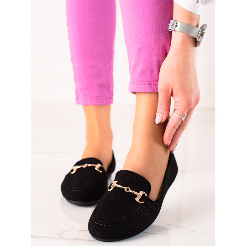 Schwarze stylische VINCEZA-Loafer 2