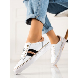 Sport-Sneaker aus VINCEZA-Leder weiß 1