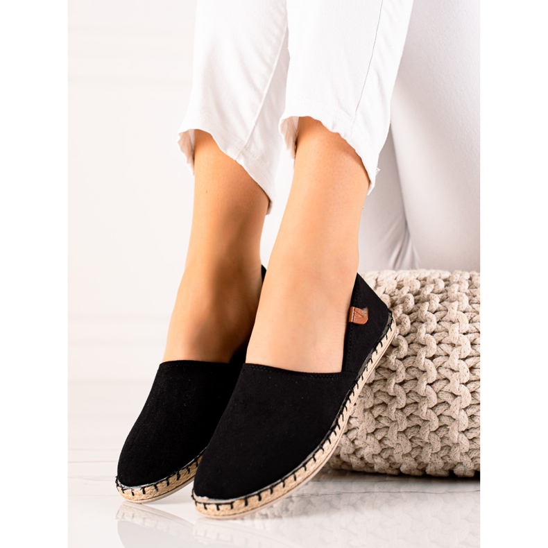 Vinceza Schwarze Vincez-Espadrilles 1