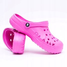 Flameshoes Damen Hausschuhe Pink Light Crocs Eva rosa 3