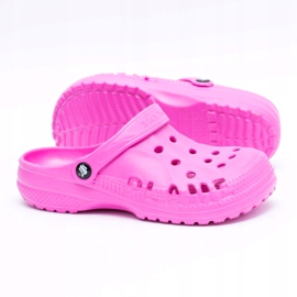Flameshoes Damen Hausschuhe Pink Light Crocs Eva rosa 1