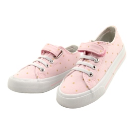 Turnschuhe mit Klettverschluss Silber Atletico Stars WY21383 Pink rosa golden 2