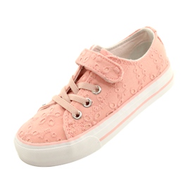 Spitzen-Klettverschluss-Sneaker Atletico WY21452 Rosa 3