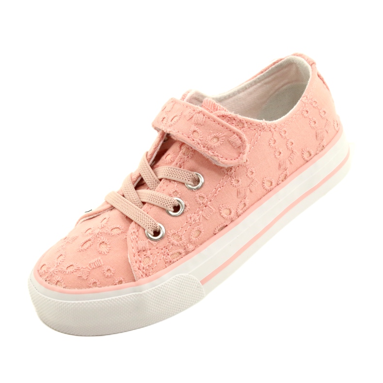 Spitzen-Klettverschluss-Sneaker Atletico WY21452 Rosa 3