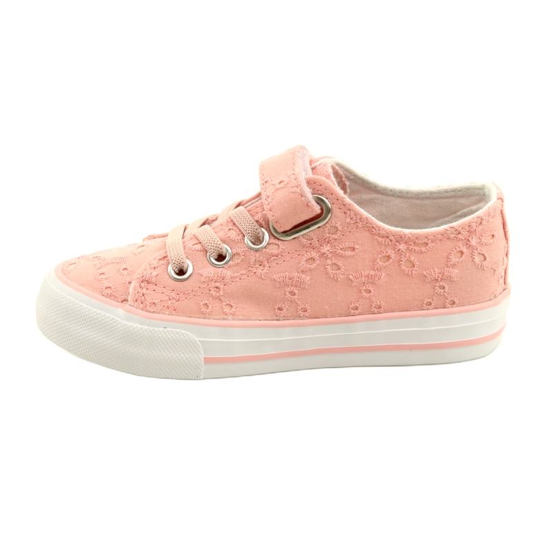 Spitzen-Klettverschluss-Sneaker Atletico WY21452 Rosa 1