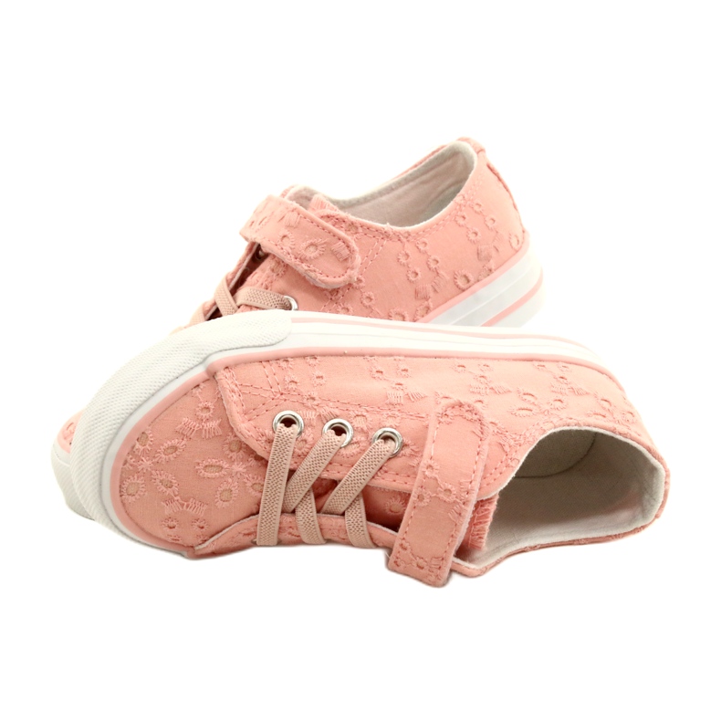 Spitzen-Klettverschluss-Sneaker Atletico WY21452 Rosa 4