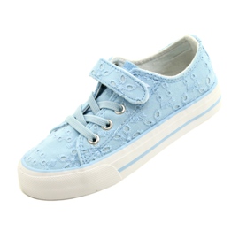 Lace Atletico Velcro WY21452 Blaue Turnschuhe 3