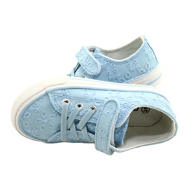 Lace Atletico Velcro WY21452 Blaue Turnschuhe 4