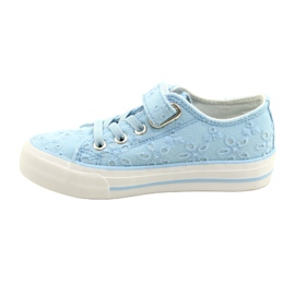 Lace Atletico Velcro WY21452 Blaue Turnschuhe 1