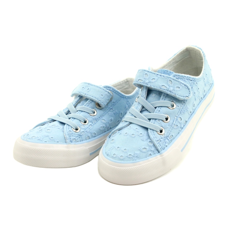 Lace Atletico Velcro WY21452 Blaue Turnschuhe 2