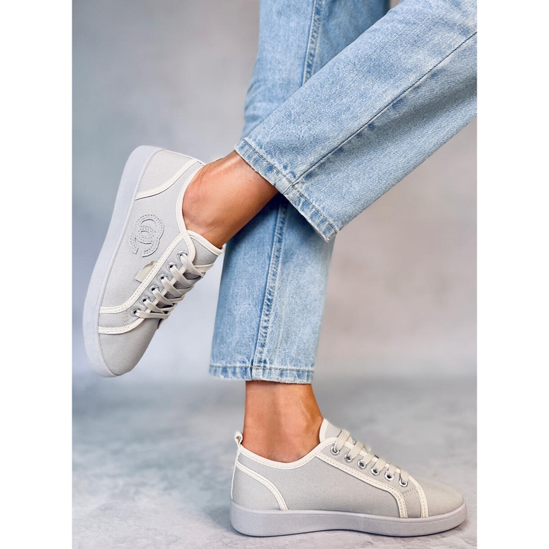 Graue Trest Graue Chanelki-Turnschuhe 2