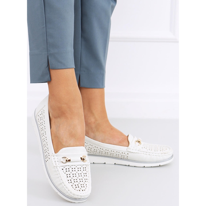 Senda White Damen-Slipper weiß 1