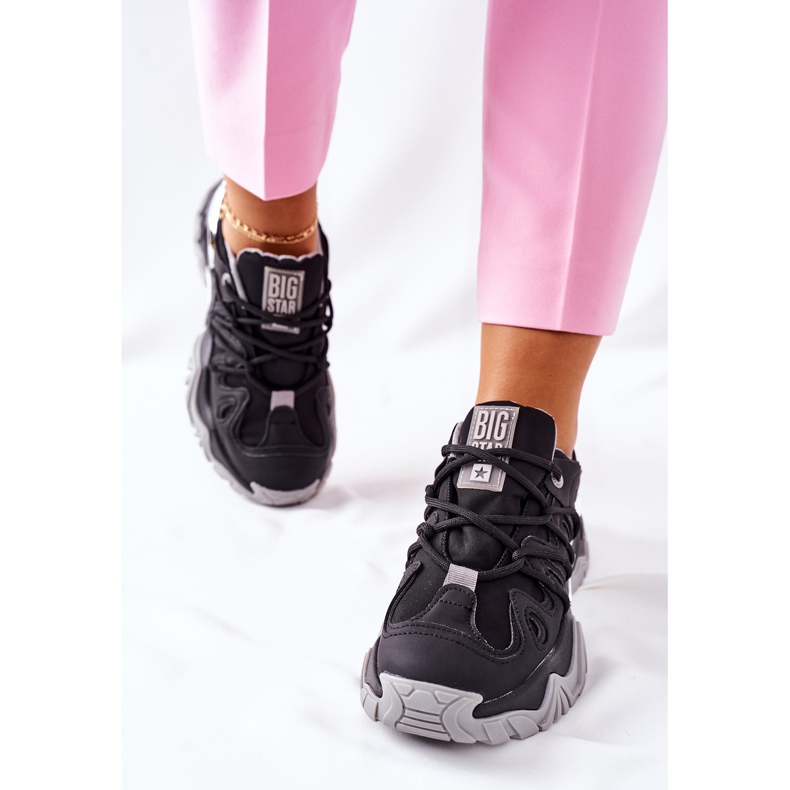 Damen Sportschuhe Memory Foam Big Star II274089 Schwarz 2