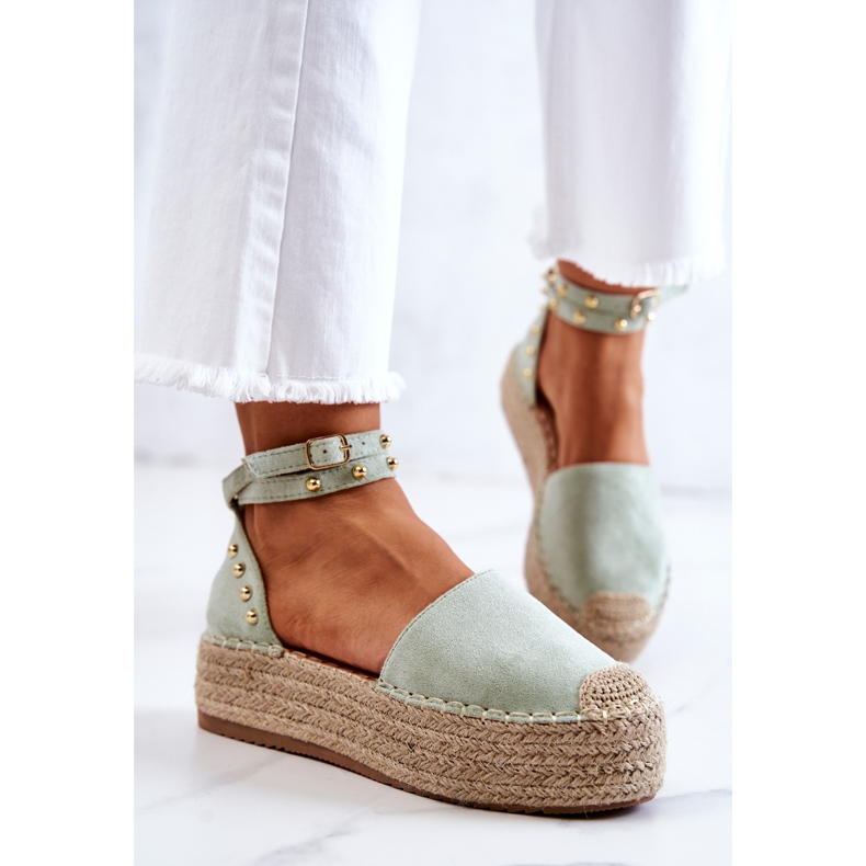 FB2 Grüne Lillian Espadrilles-Sandalen mit Jets 2