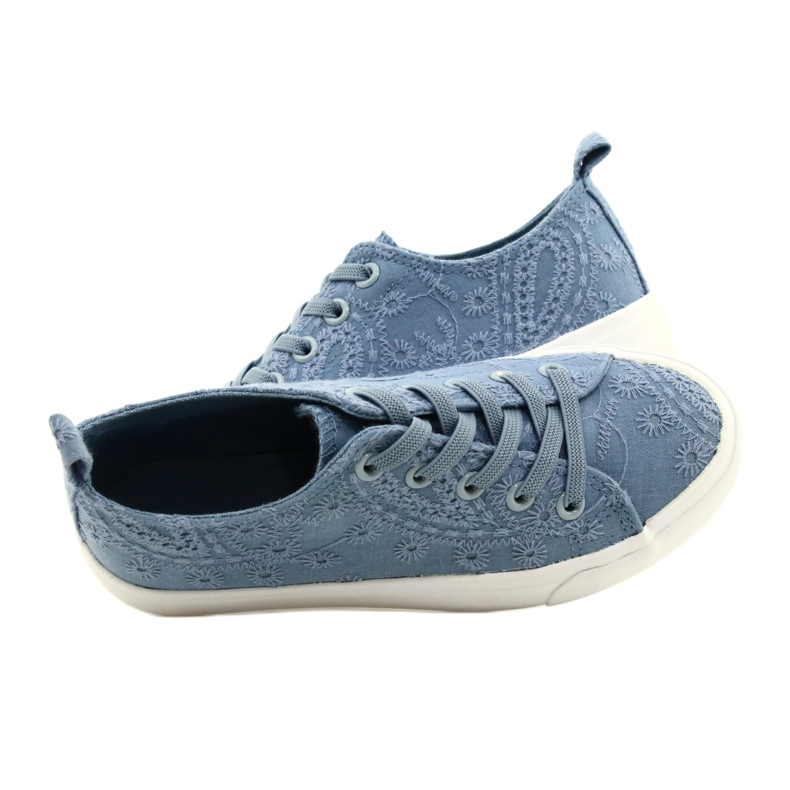 Spitzen-Sneakers Atletico WY20763 Blau 5