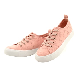 Atletico Mädchen Sneakers rutschten Spitze WY20763 Pink rosa 2