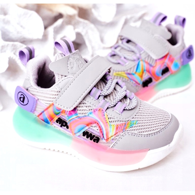 Apawwa Kinder Sportschuhe Sneakers Grau 3