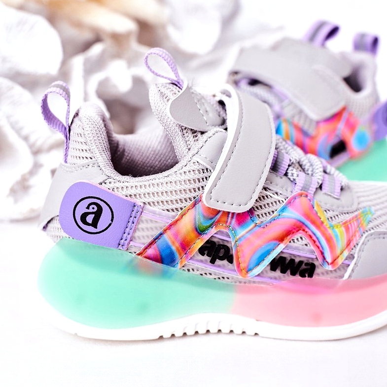 Apawwa Kinder Sportschuhe Sneakers Grau 4