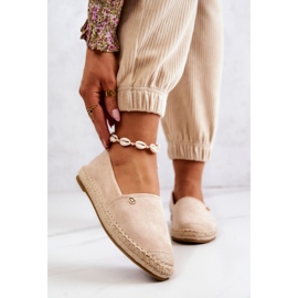 PE1 Beige Wildleder-Espadrilles für Damen Joaquin 1
