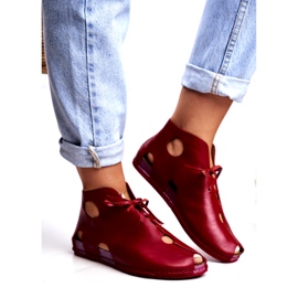 Damen Brogues Maciejka Rot 03426-08 1