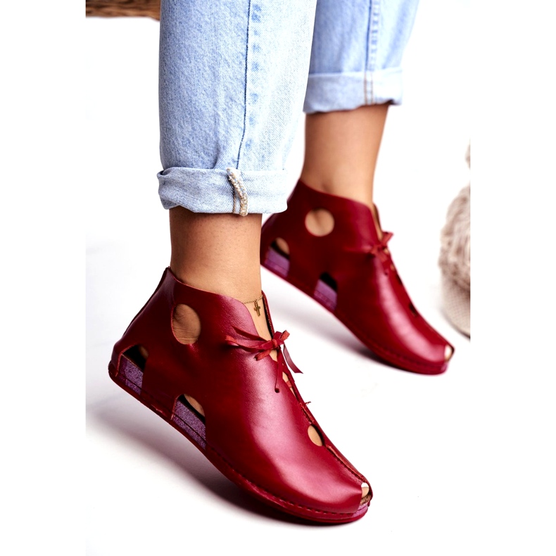 Damen Brogues Maciejka Rot 03426-08 2