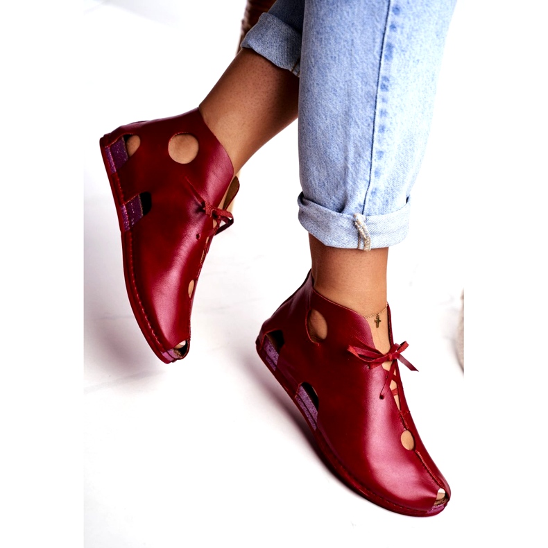 Damen Brogues Maciejka Rot 03426-08 3