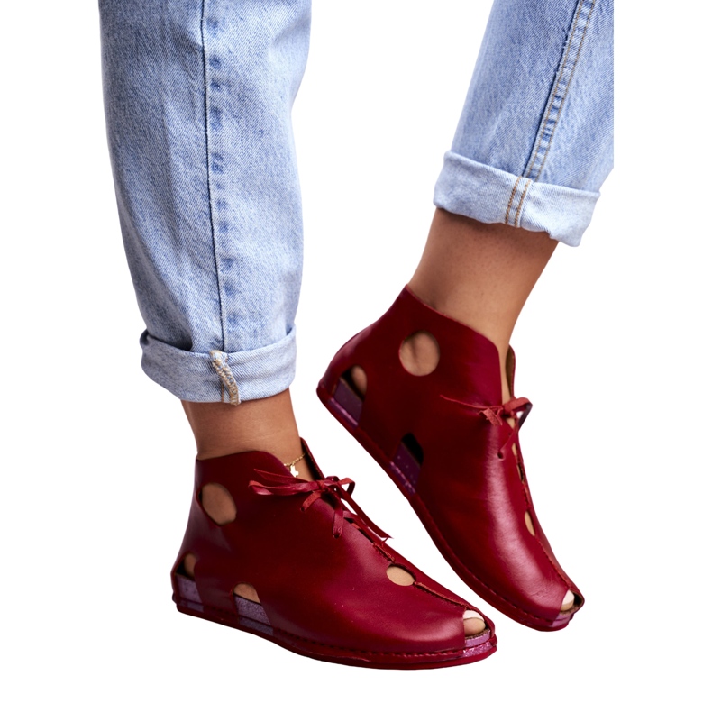 Damen Brogues Maciejka Rot 03426-08 5