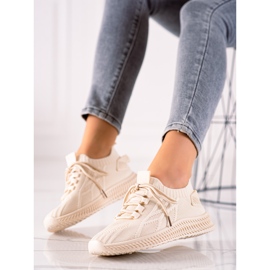 TRENDI Modische Sportschuhe beige 1