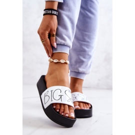Damen Gummihausschuhe Big Star JJ274A275 Schwarz und Weiß 1