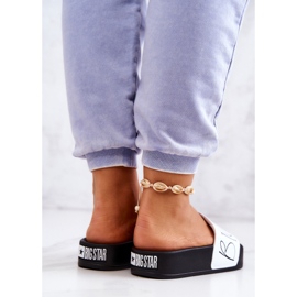 Damen Gummihausschuhe Big Star JJ274A275 Schwarz und Weiß 5
