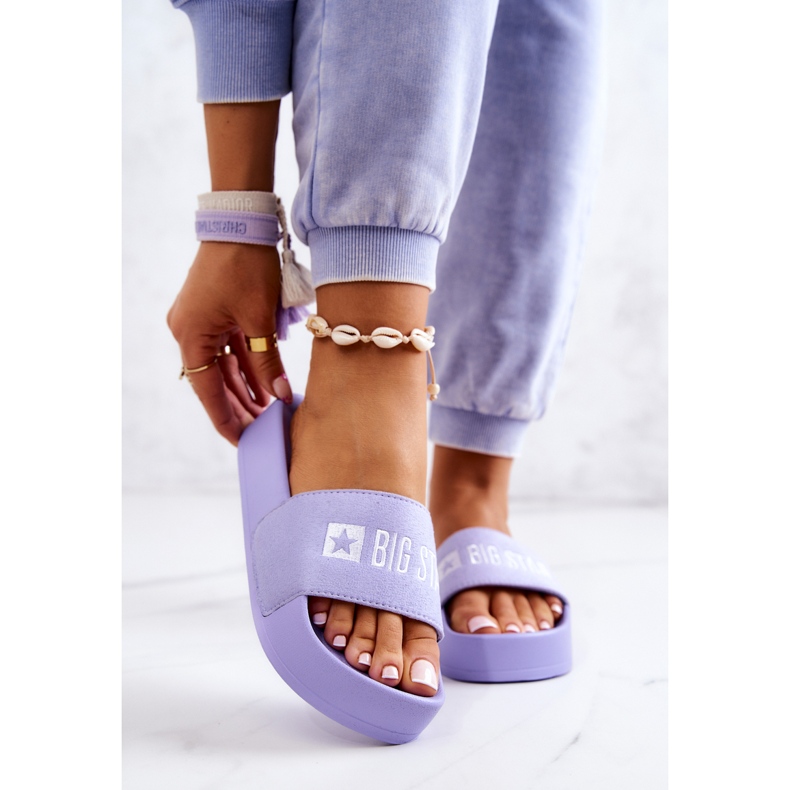 Gummihausschuhe Big Star JJ274A265 Violett 1