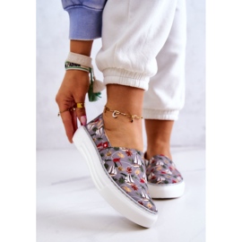 Damen Sneakers Slip On Memory Foam Big Star JJ276015 Grau 1