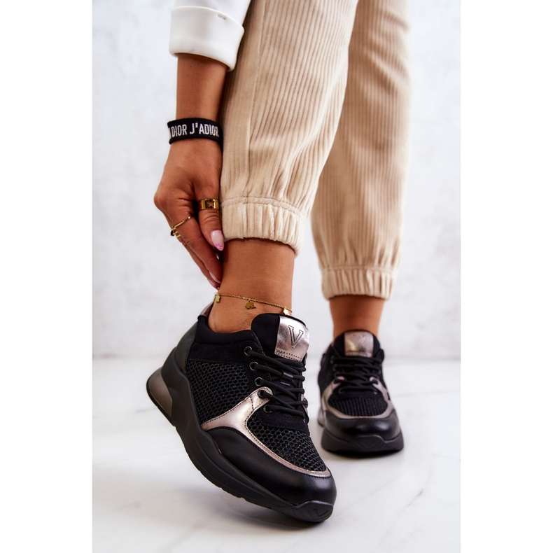 Vinceza Modische Sportschuhe Damen Sneakers Schwarz Danielle 2