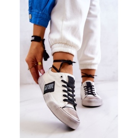 Damen Sneakers Big Star JJ274350 Weiße und schwarze Turnschuhe 1