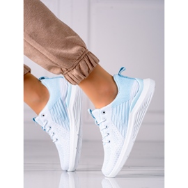 TRENDI Bequeme Sportschuhe weiß blau 1