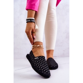 Damen-Espadrilles mit Polka Dots Big Star JJ274867 Schwarz 1
