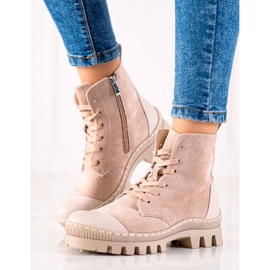 S. BARSKI Wildleder Trapper S.BARSKI beige 1