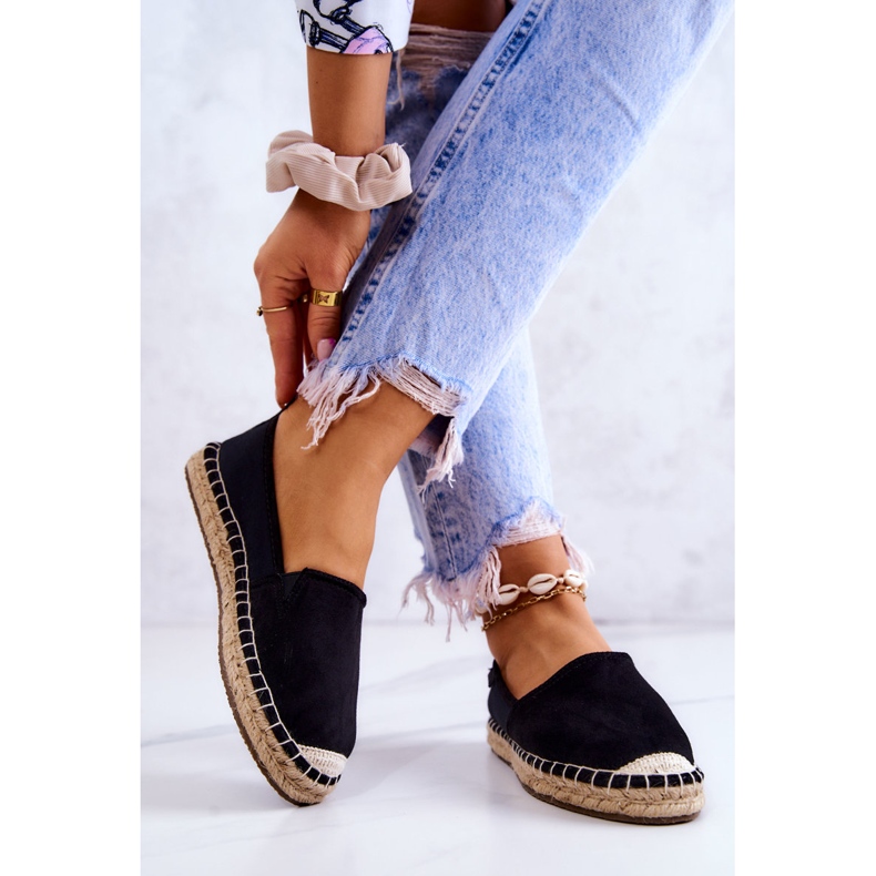 Klassische Damen-Espadrilles Big Star JJ274952 Schwarz 2