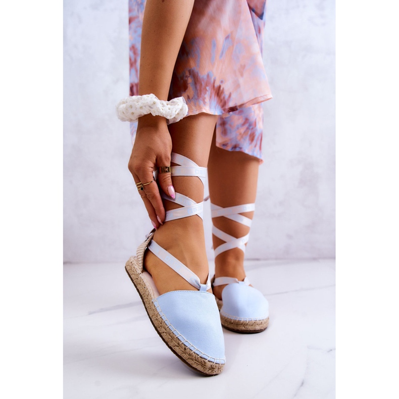Gebundene Espadrilles für Damen Big Star JJ274863 Blau 1